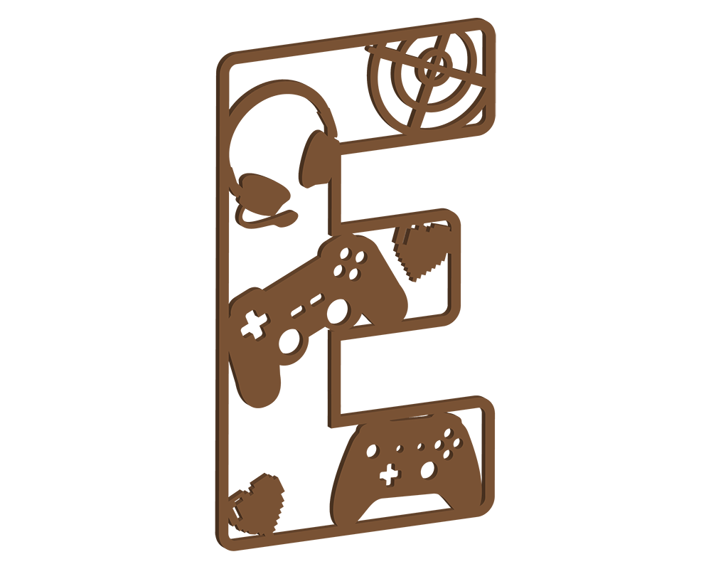 MDF Gamer Themed Letters