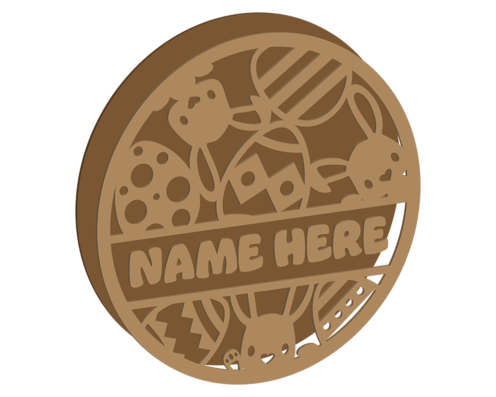 Easter Themed Name Plaque