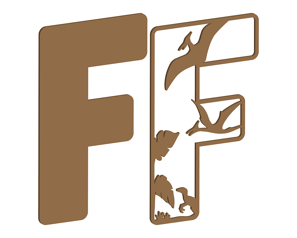 MDF Dino Themed Letters