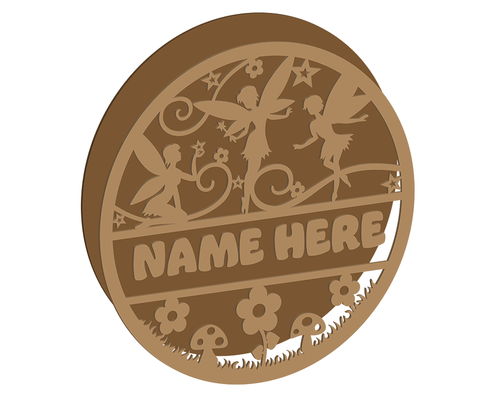 Fairy Themed Name Plaque