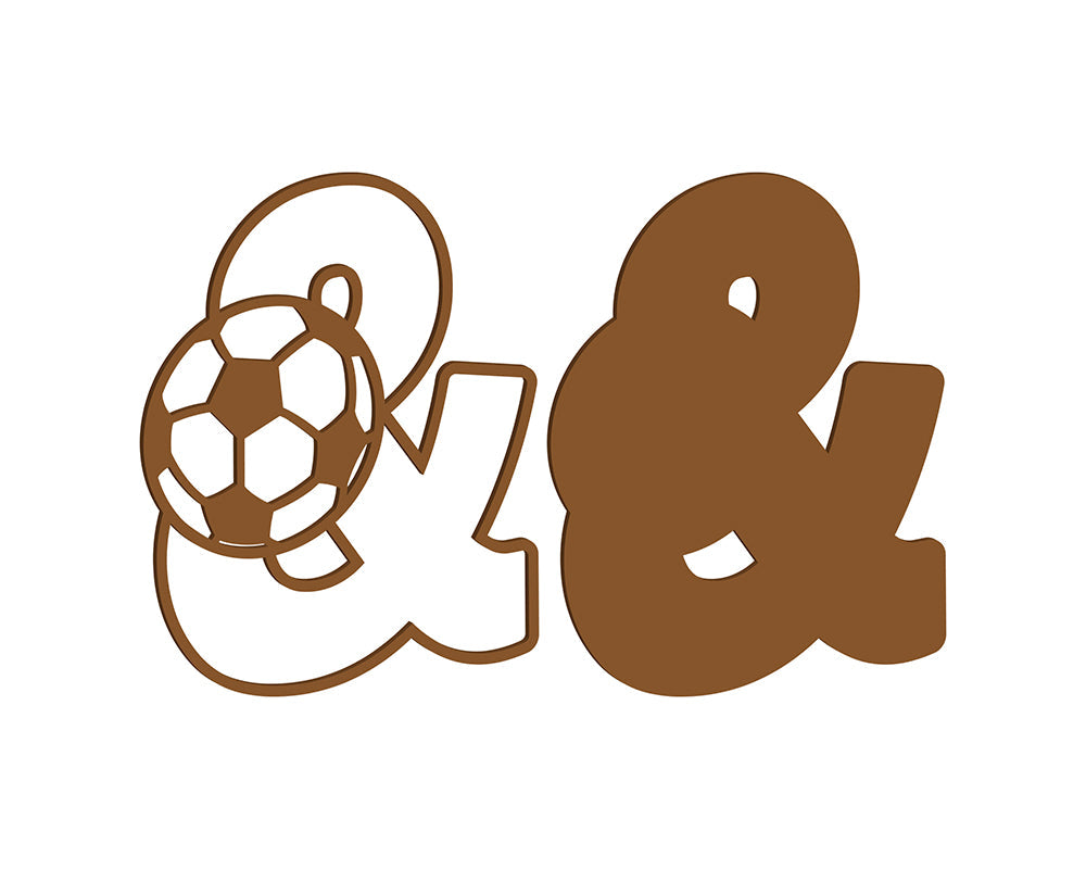 MDF Football Themed Numbers