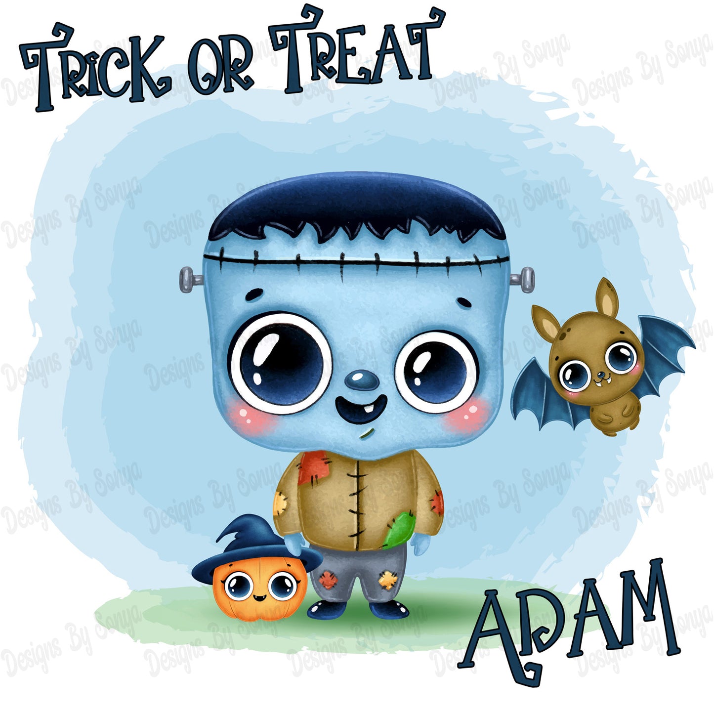 'Frankie' Frankenstein Monster Halloween Design