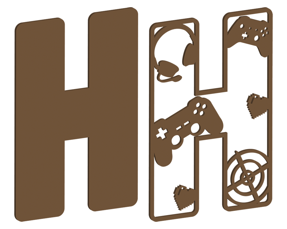 MDF Gamer Themed Letters