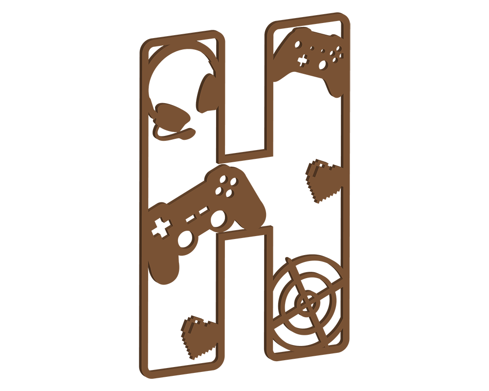 MDF Gamer Themed Letters