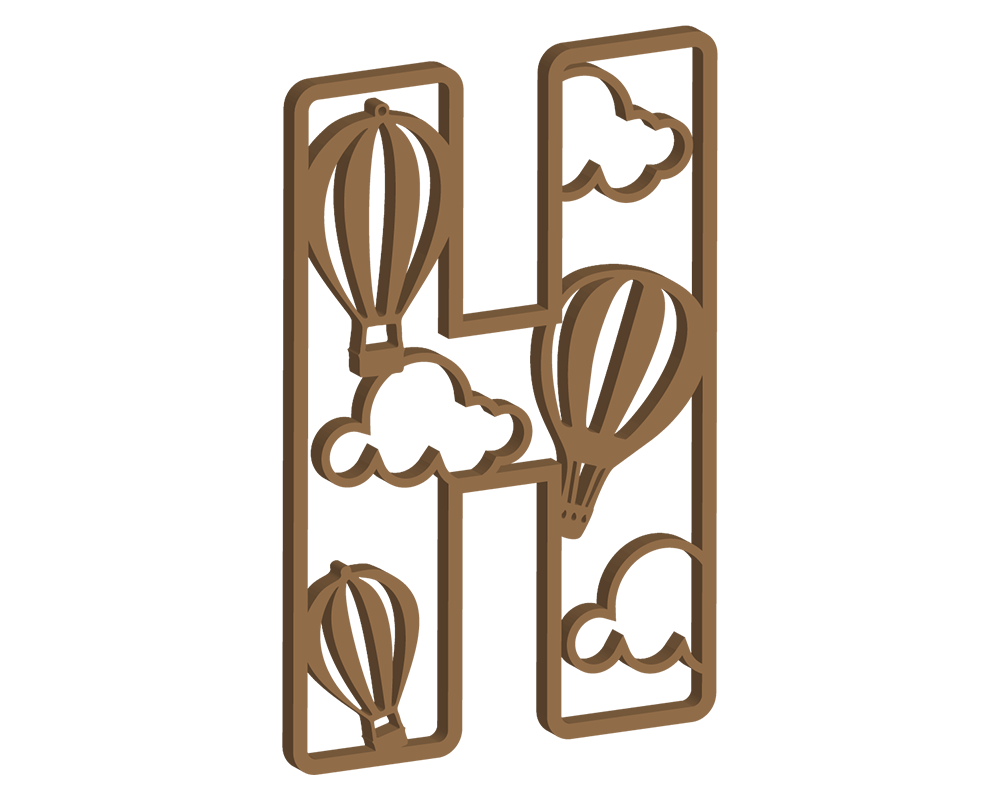 Hot Air Balloon Themed Letters
