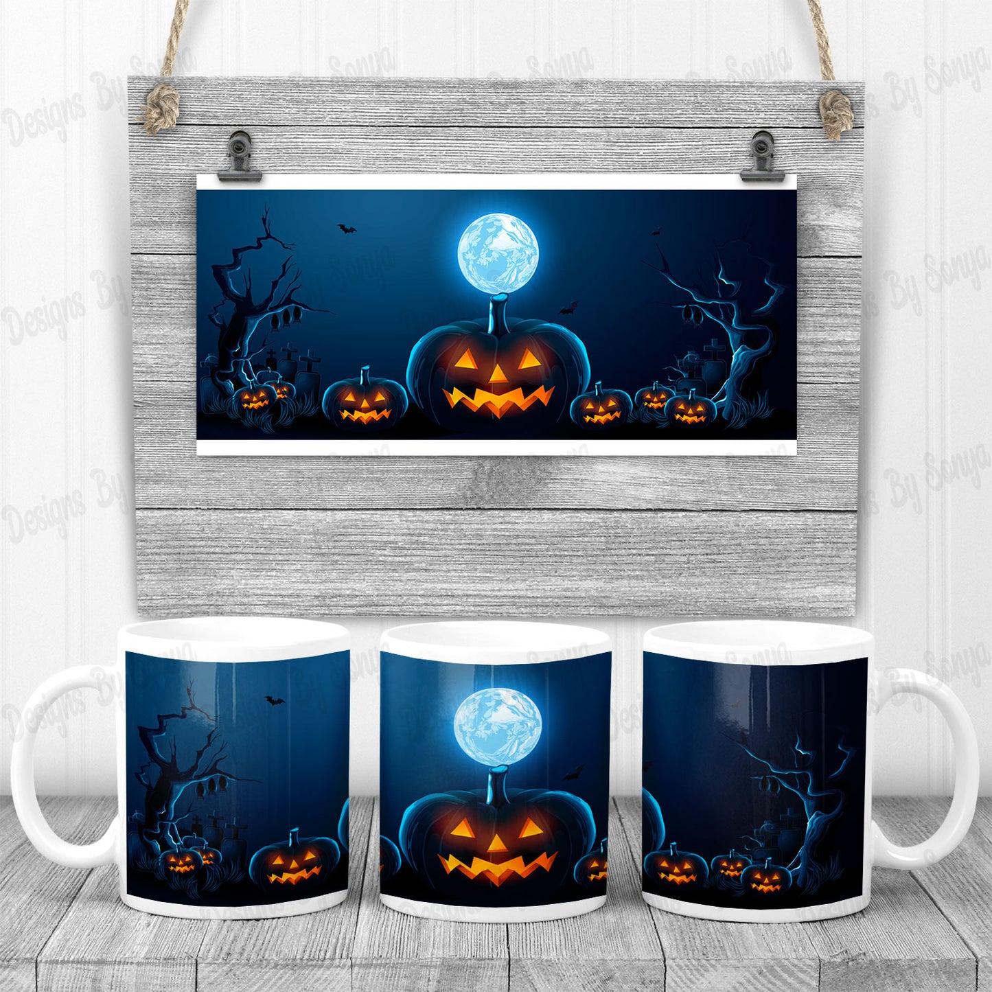 Halloween Pumpkin Mug Design