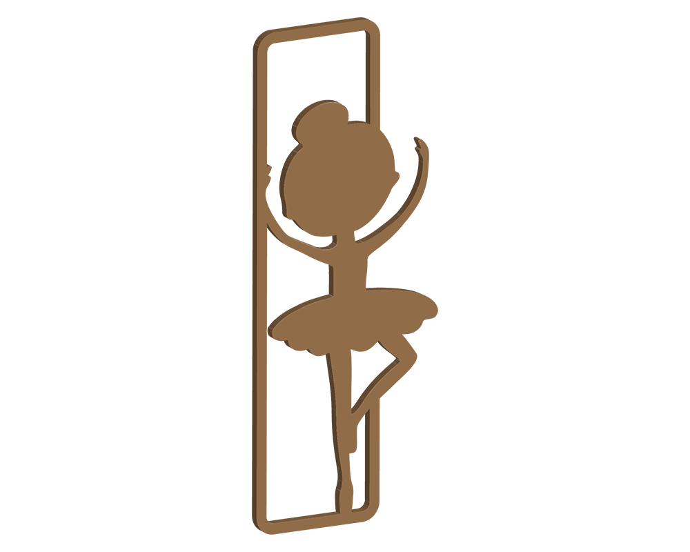 MDF Ballerina Themed Letters