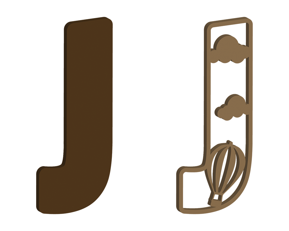 Hot Air Balloon Themed Letters