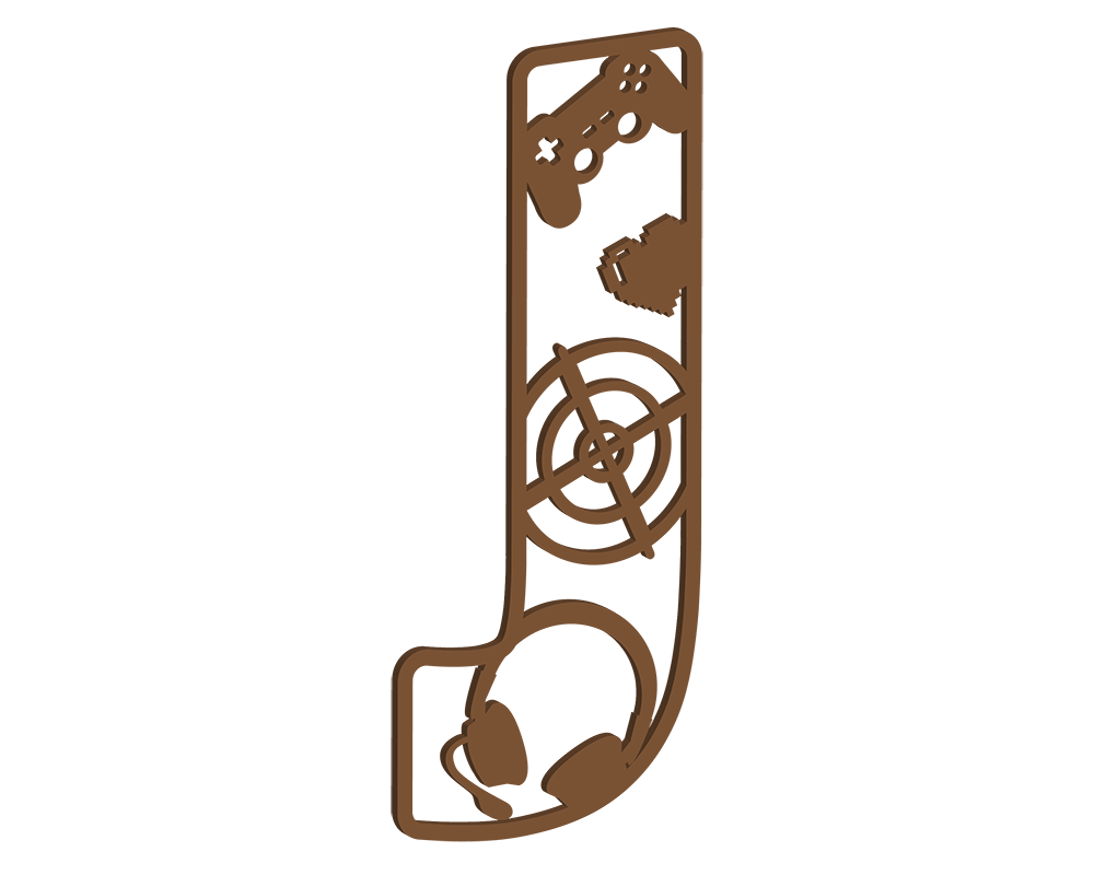 MDF Gamer Themed Letters