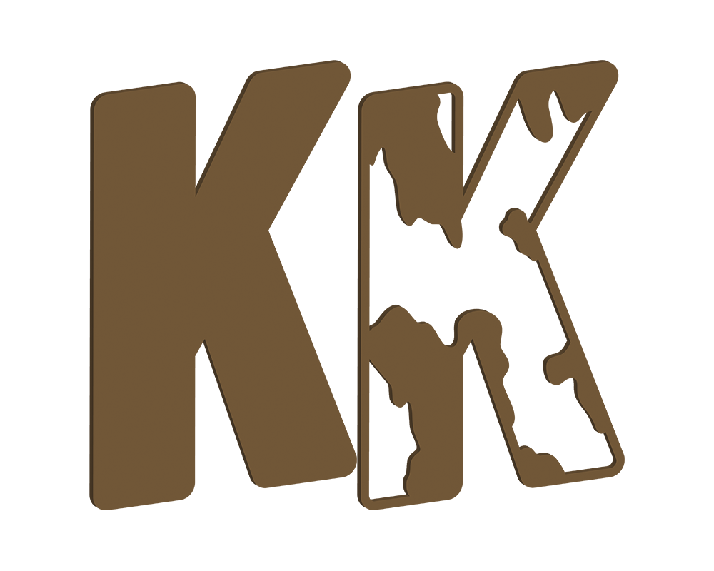 MDF Cow Themed Letters