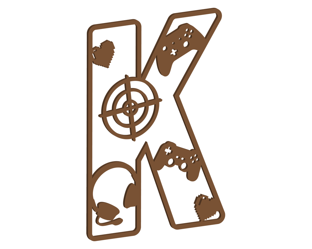 MDF Gamer Themed Letters