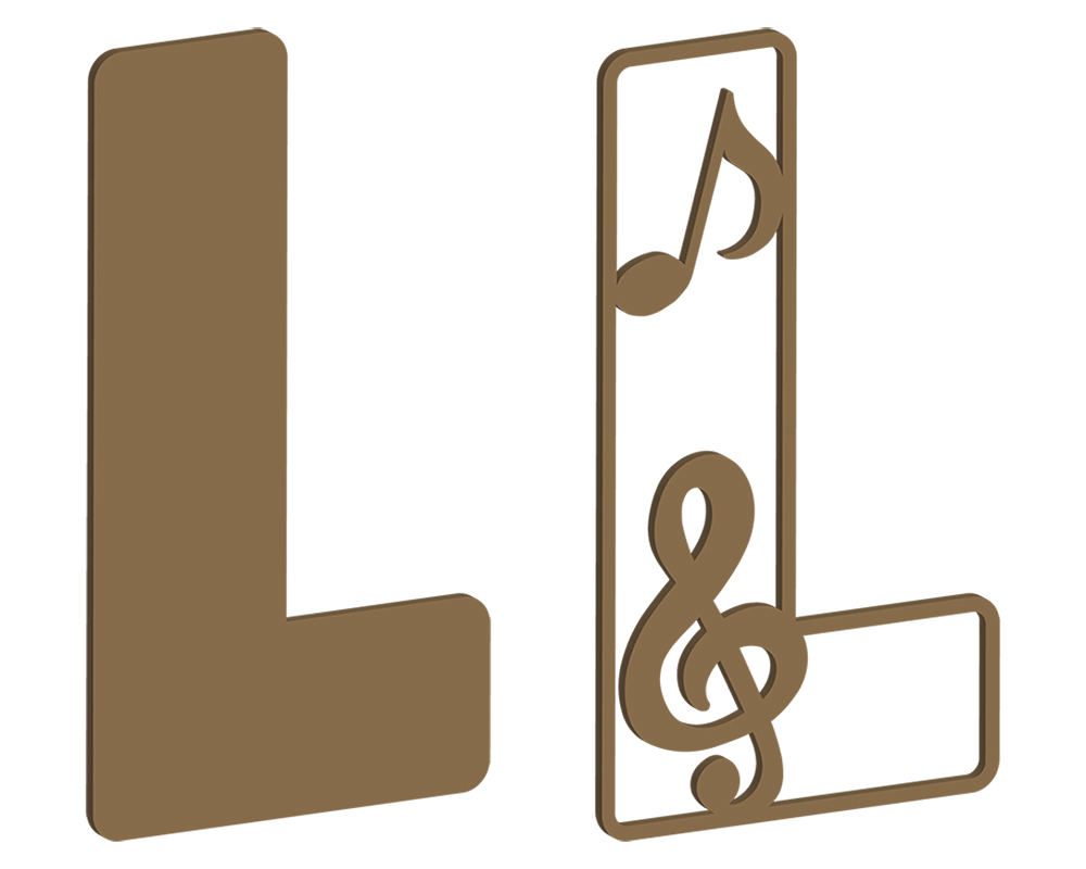Music Themed Letters