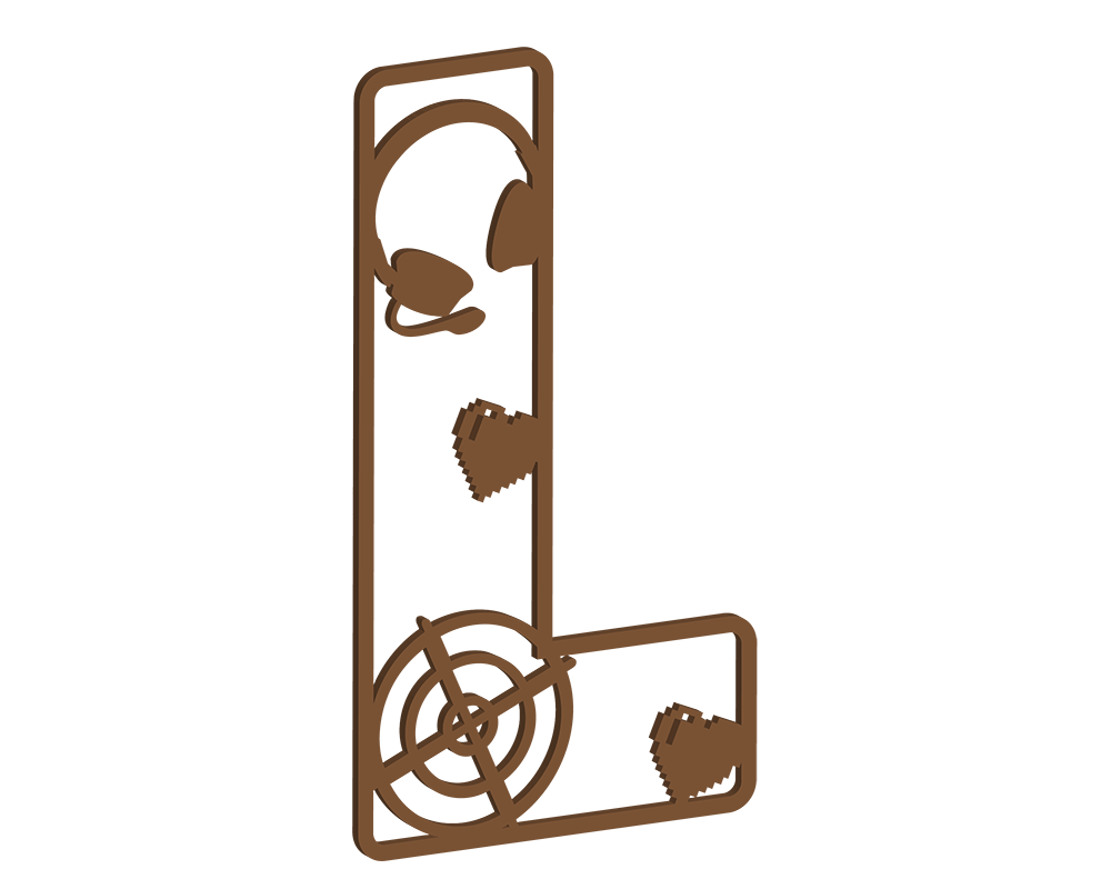 MDF Gamer Themed Letters
