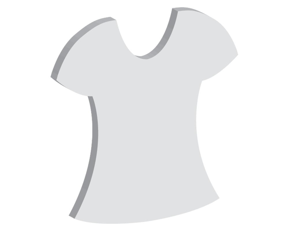 50mm Ladies Tee Shirt Keyring (10pcs)