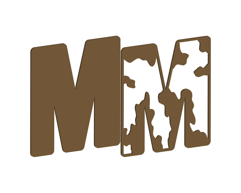 MDF Cow Themed Letters