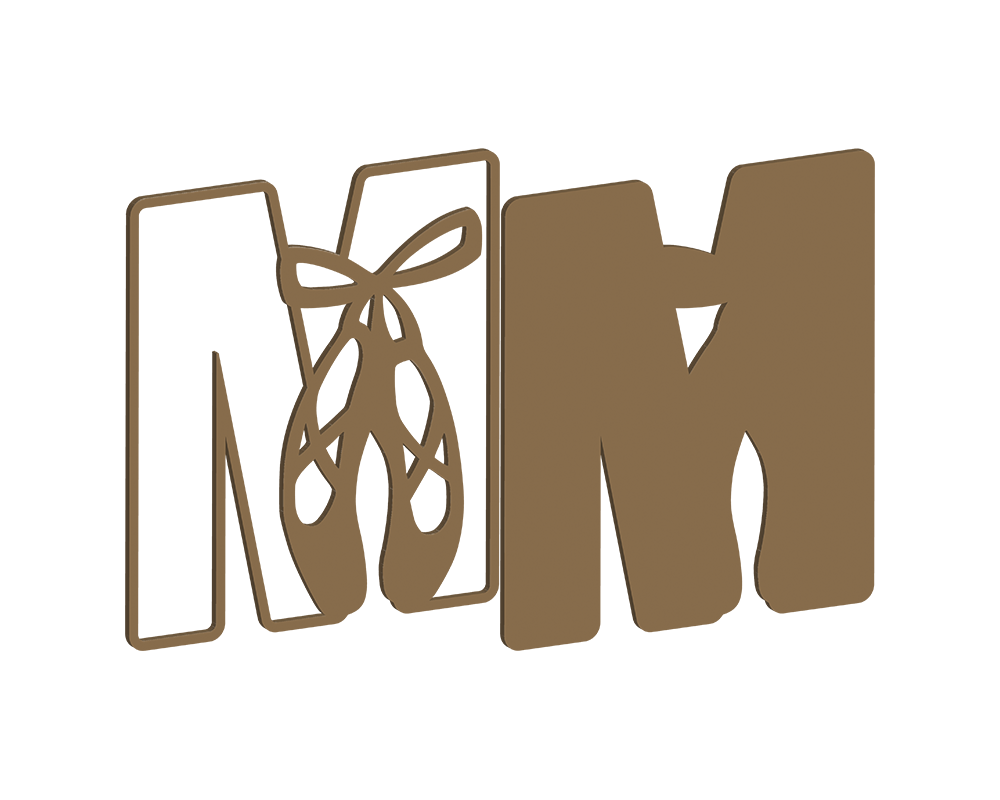 MDF Pointe Shoe Themed Letters