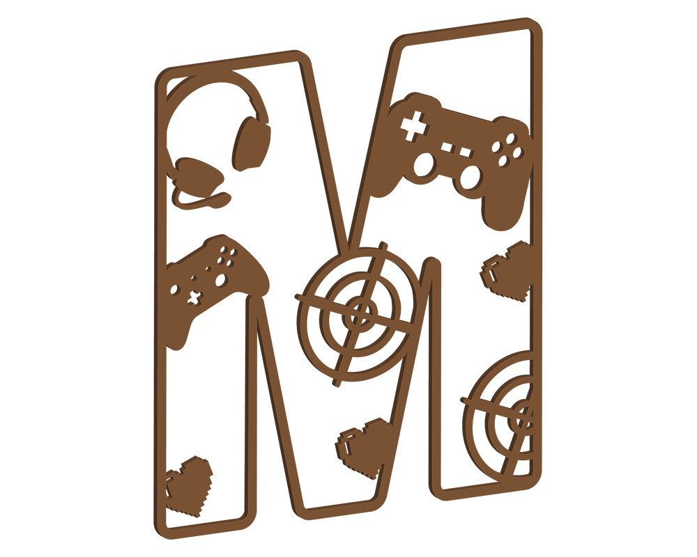 MDF Gamer Themed Letters
