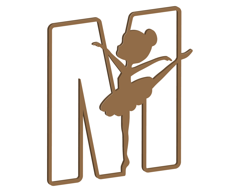 MDF Ballerina Themed Letters