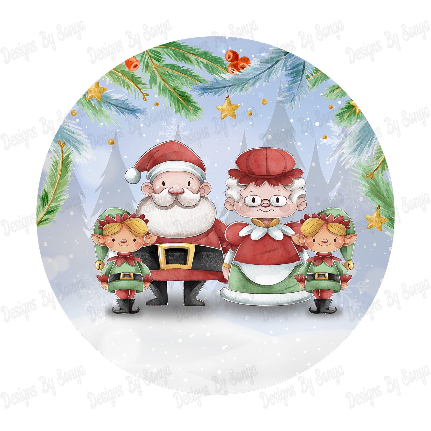 Mr & Mrs Claus Family Design Pack