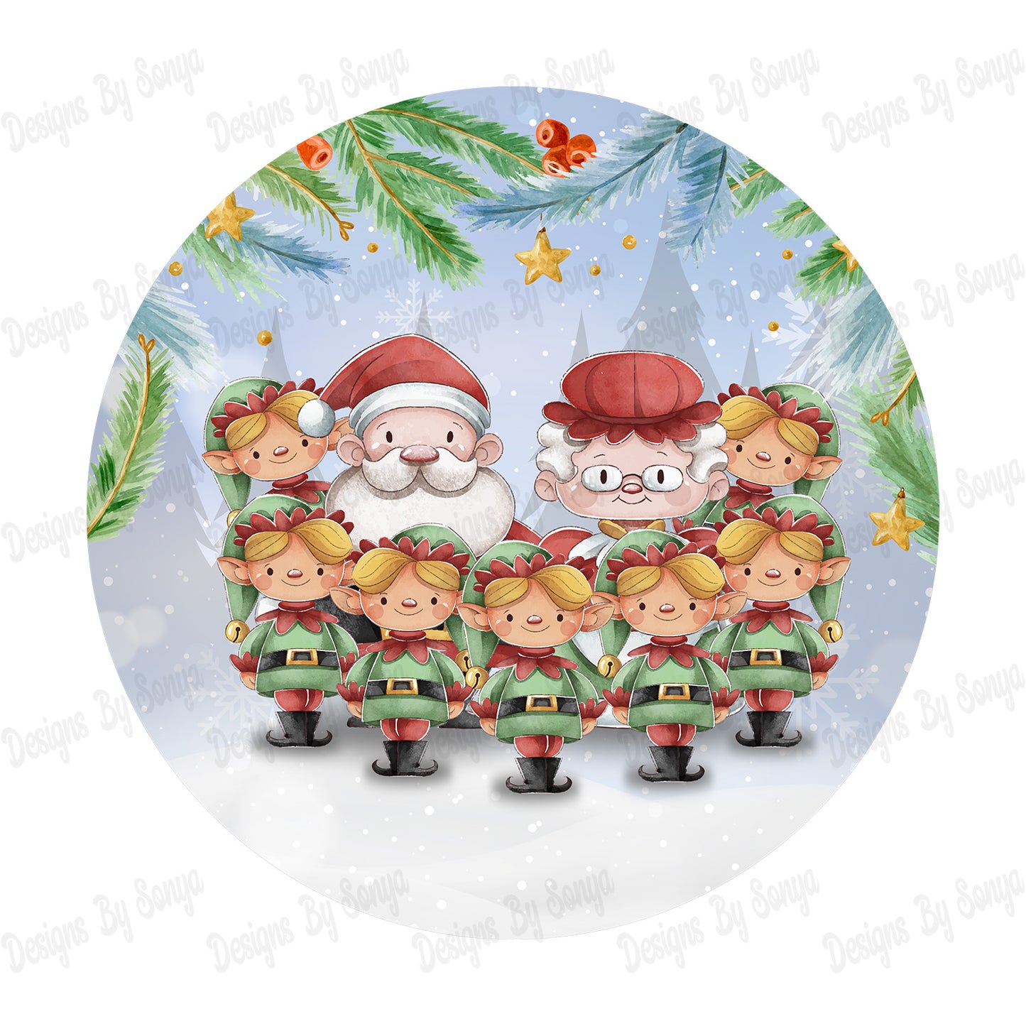 Mr & Mrs Claus Family Design Pack