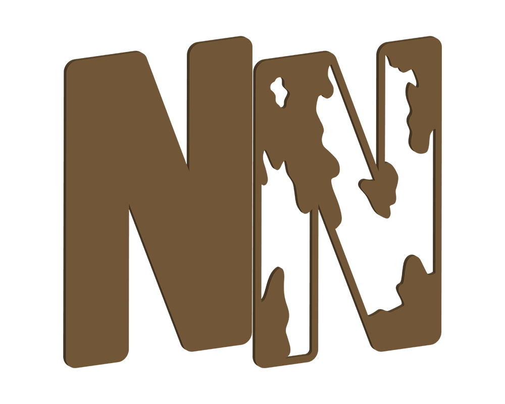 MDF Cow Themed Letters