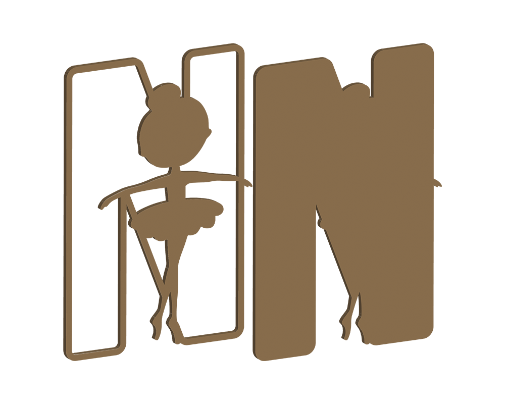 MDF Ballerina Themed Letters