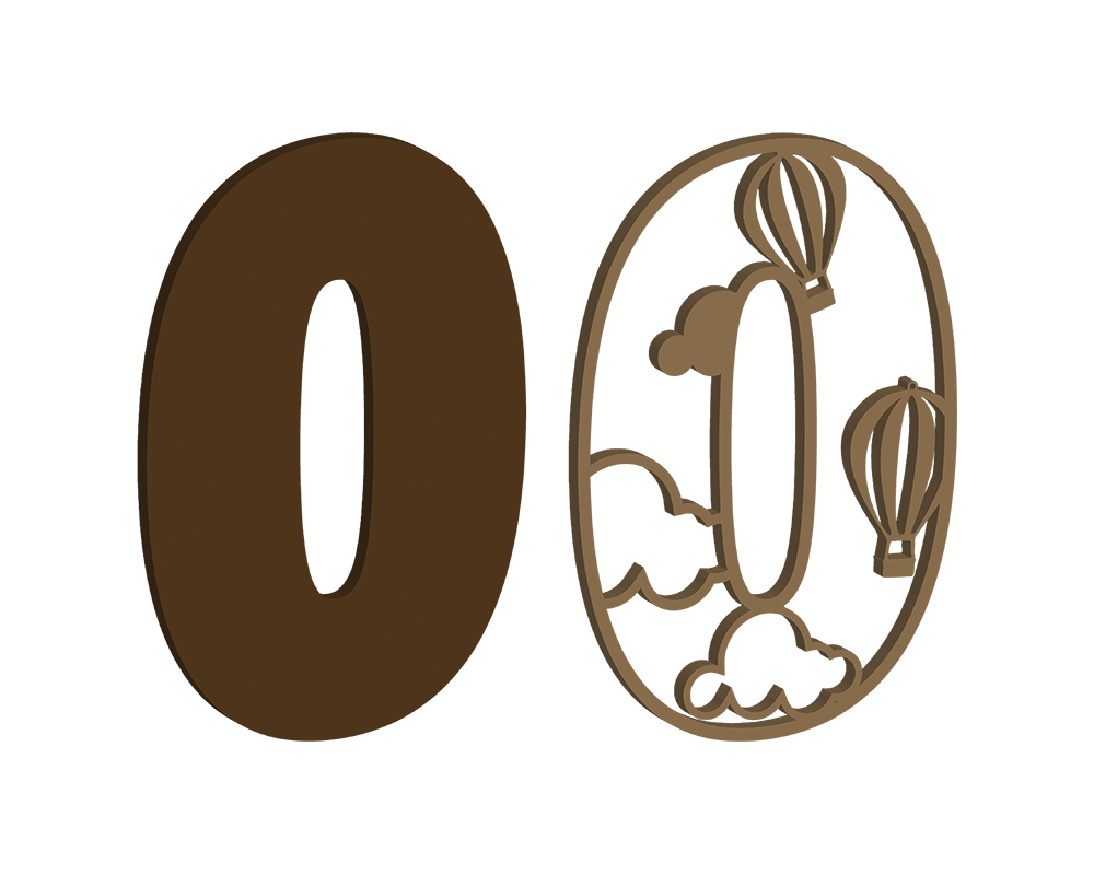 Hot Air Balloon Themed Letters