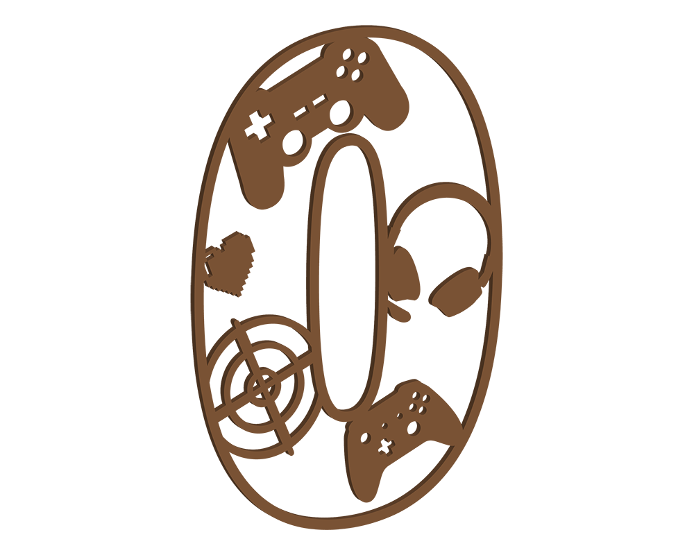 MDF Gamer Themed Letters