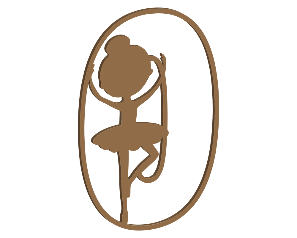 MDF Ballerina Themed Letters