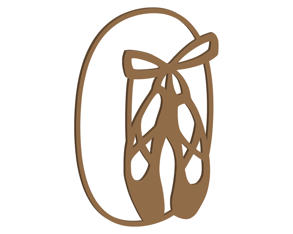 MDF Pointe Shoe Themed Letters
