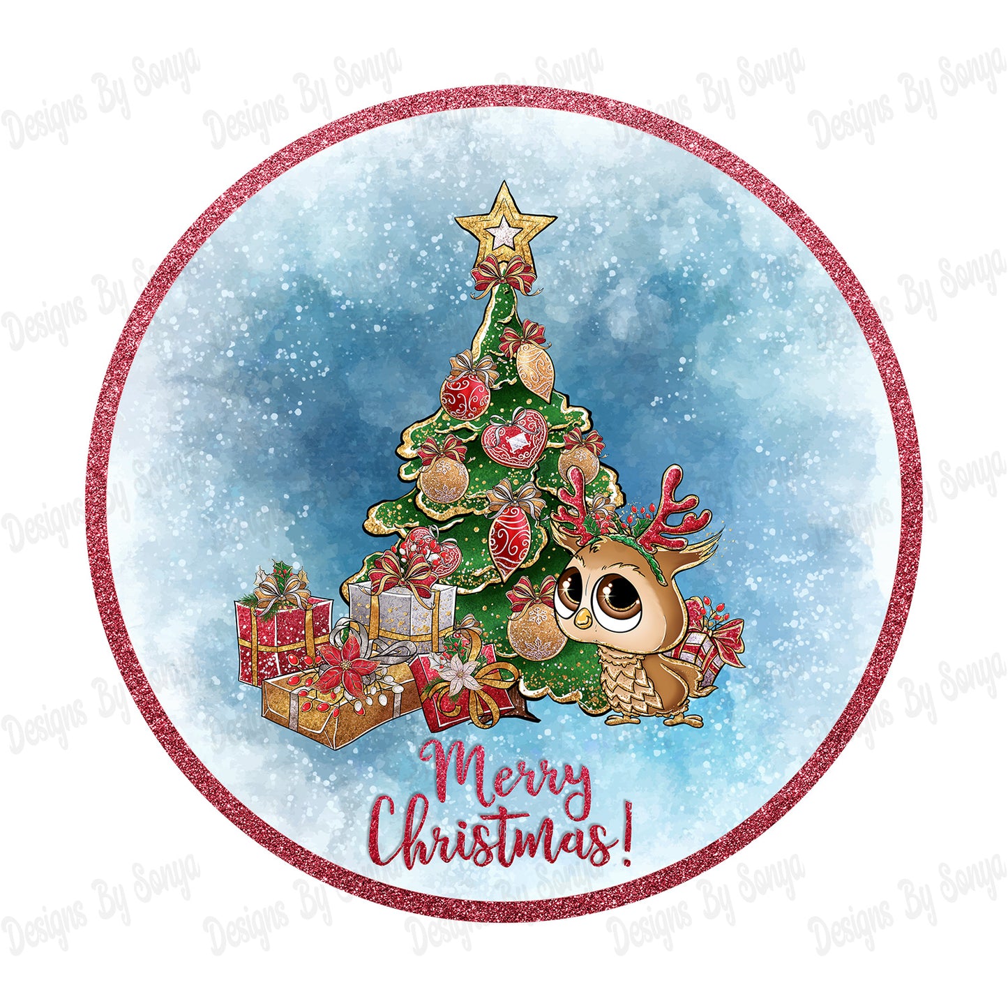 Owl 1 Circular Decoration Design