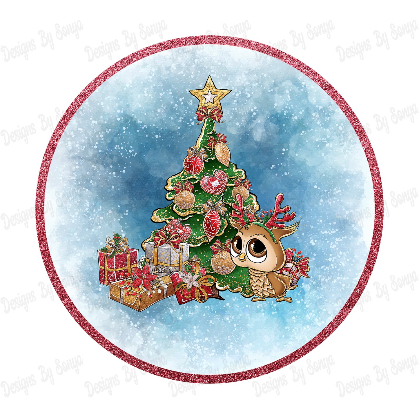 Owl 1 Circular Decoration Design
