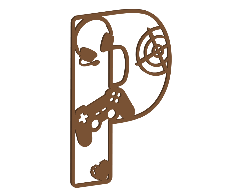 MDF Gamer Themed Letters