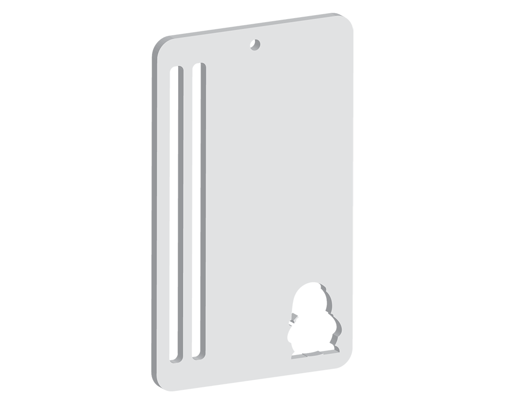 Penguin Shaped Bank Note Holding Tag