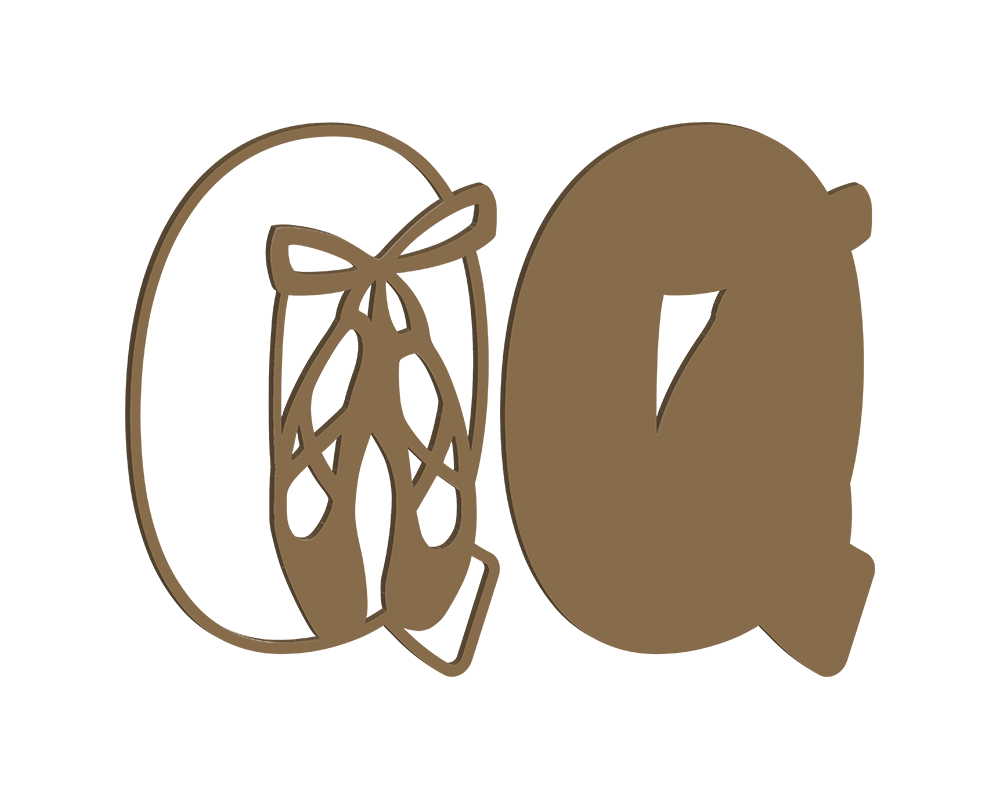 MDF Pointe Shoe Themed Letters