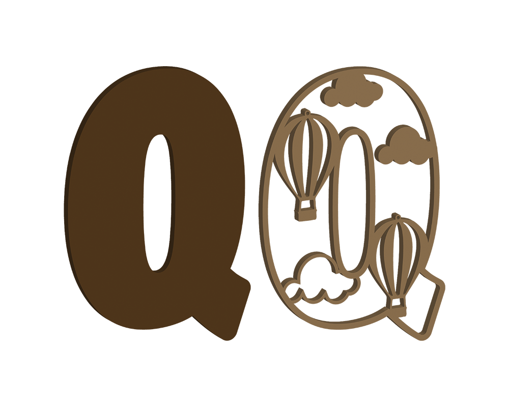 Hot Air Balloon Themed Letters
