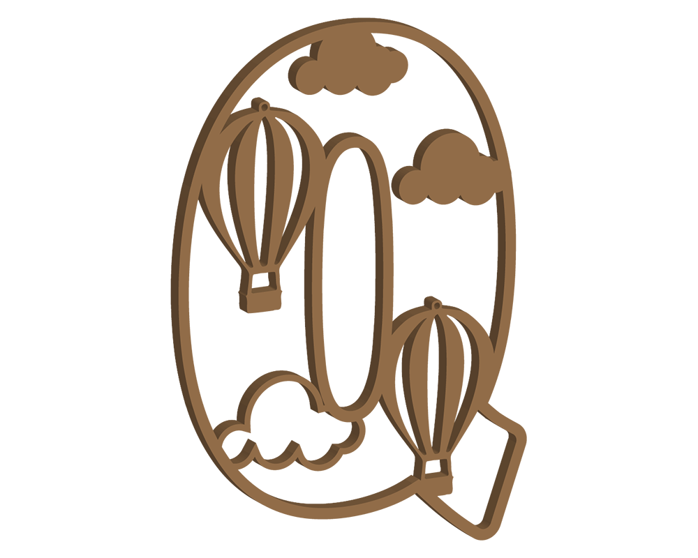 Hot Air Balloon Themed Letters