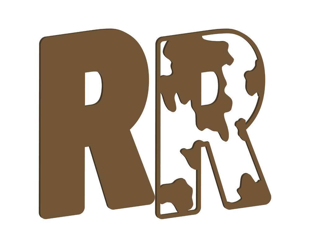 MDF Cow Themed Letters