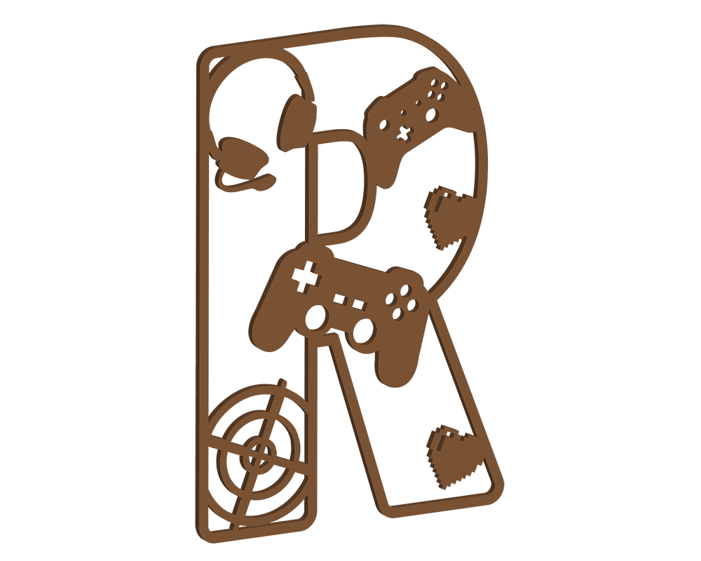 MDF Gamer Themed Letters