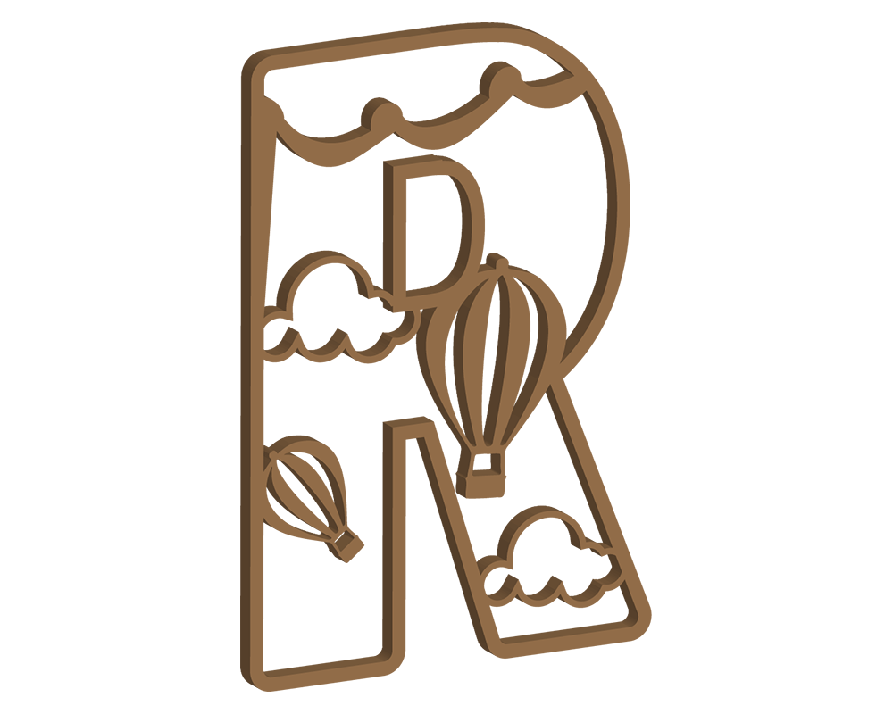 Hot Air Balloon Themed Letters