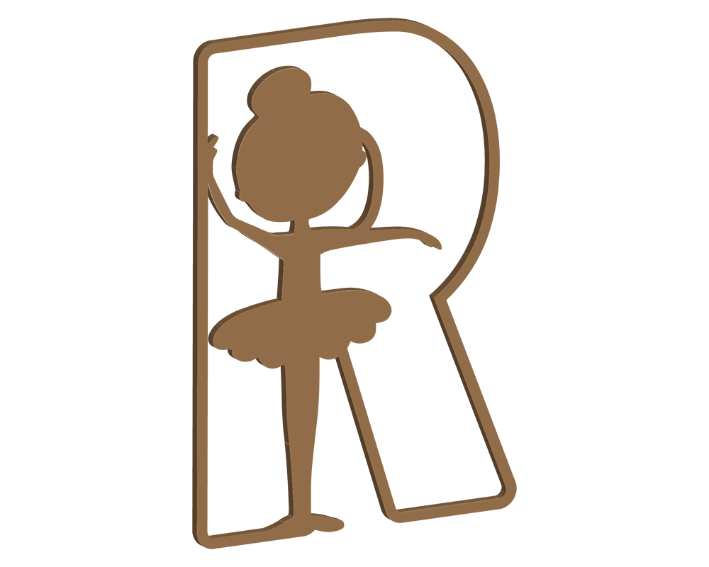 MDF Ballerina Themed Letters