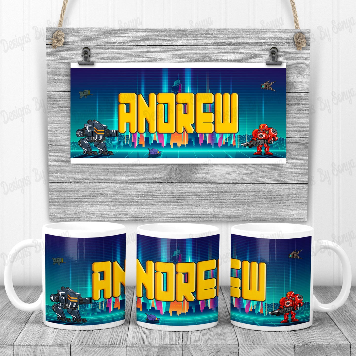 Robot Future Mug Design