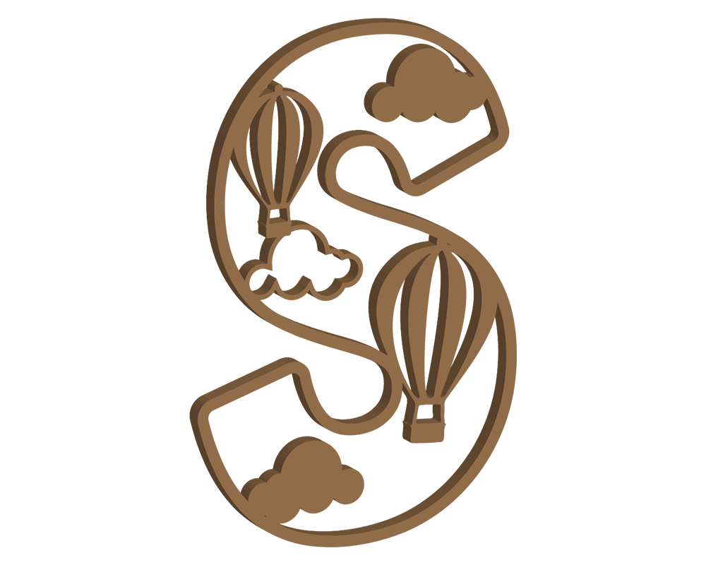 Hot Air Balloon Themed Letters