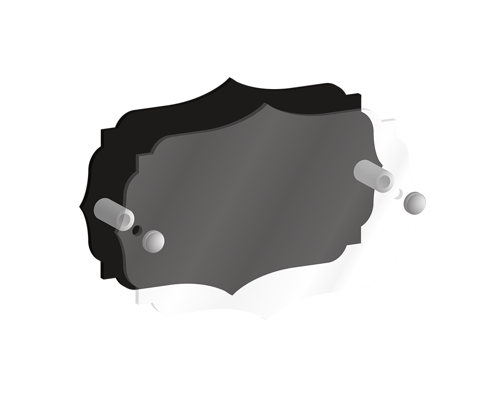 House Number Acrylic Sign Shape 19