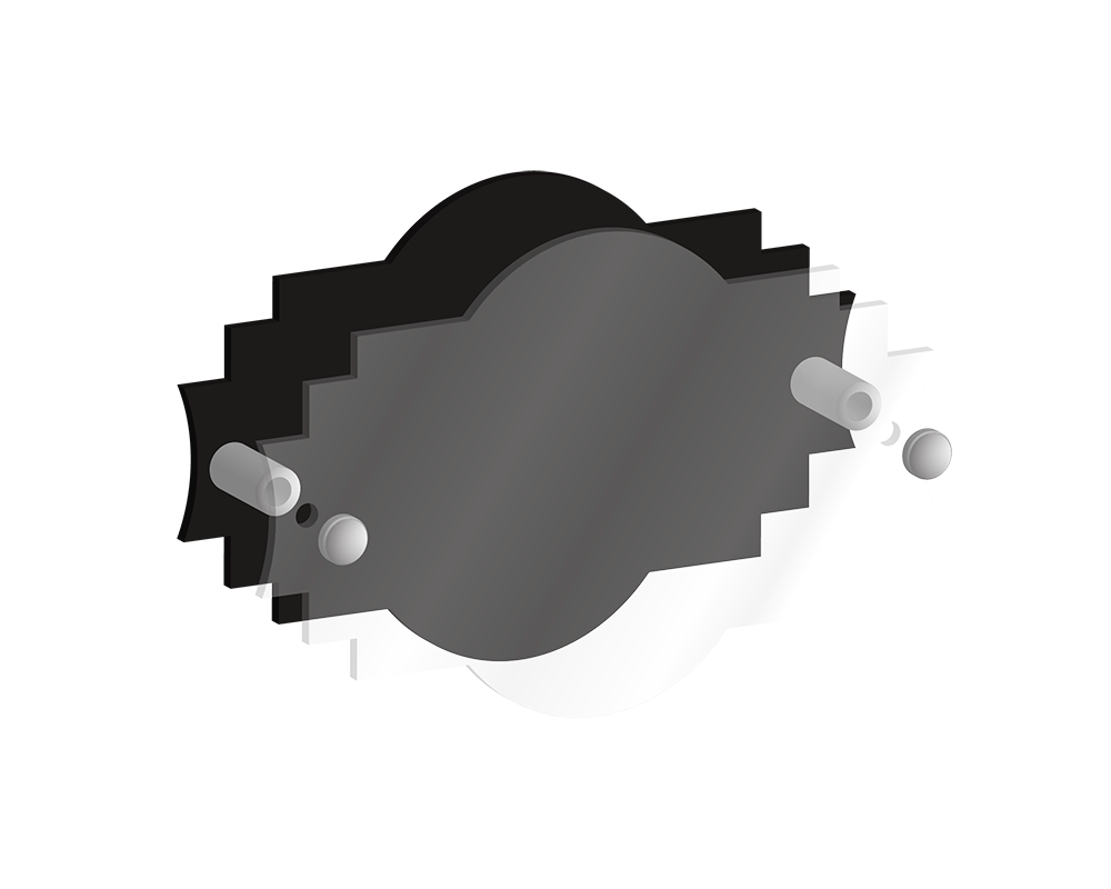 House Number Acrylic Sign Shape 7