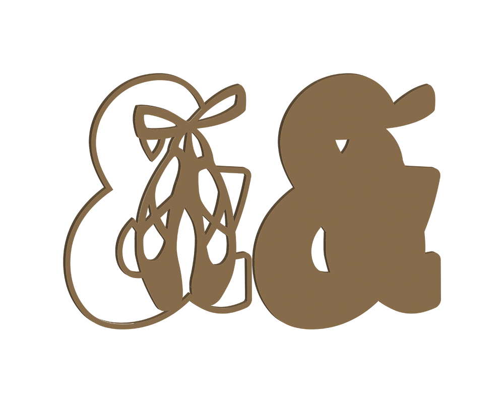 MDF Pointe Shoe Themed Letters