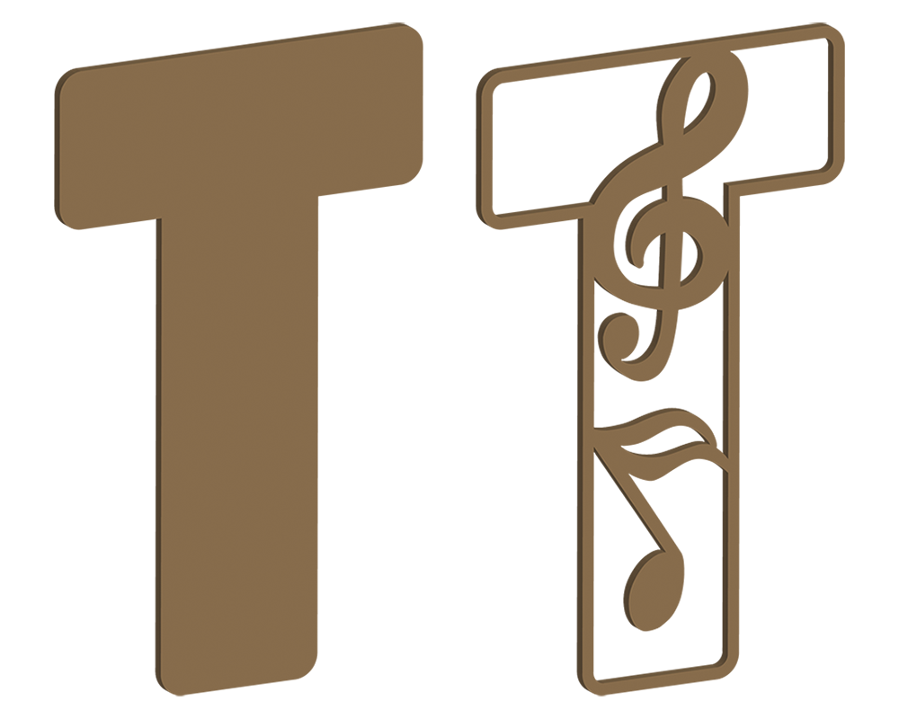 Music Themed Letters