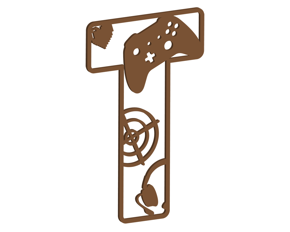 MDF Gamer Themed Letters