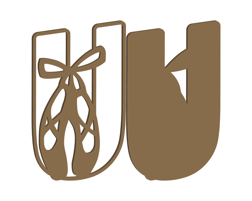 MDF Pointe Shoe Themed Letters