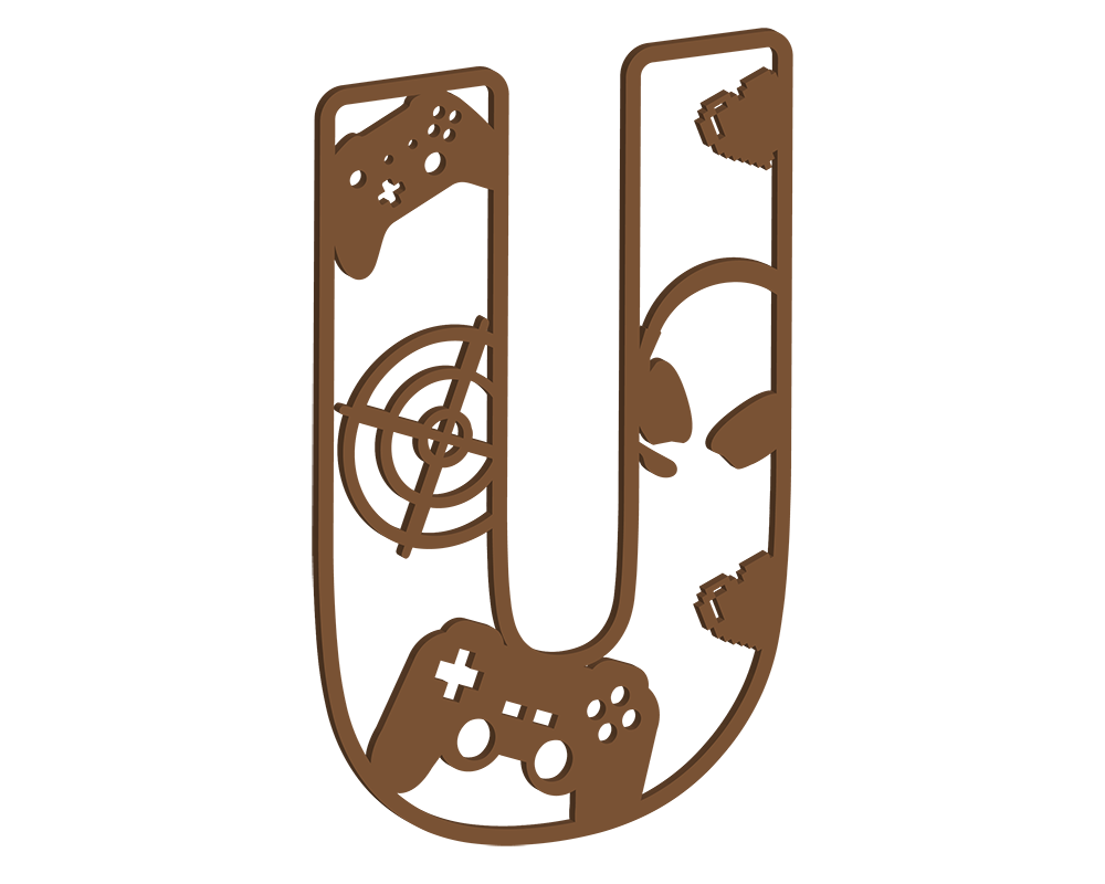 MDF Gamer Themed Letters